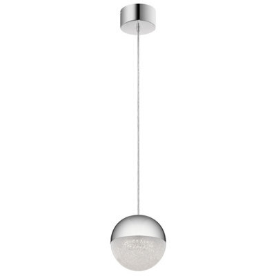 Luminosa Lighting Luminosa Kichler Moonlit Integrated Led Spherical Pendant Ceiling Light Polished Chrome, 3000K - image 1