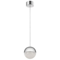 Luminosa Lighting Luminosa Kichler Moonlit Integrated Led Spherical Pendant Ceiling Light Polished Chrome, 3000K - thumbnail 1