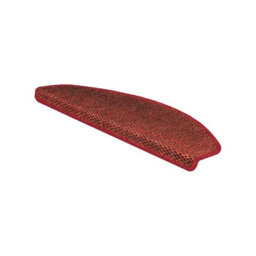 Floordirekt Calcutta Self Adhesive Soft Sisal Stair Tread Mat For Indoor Stairs Semicircular Red 23.5 X 65 Cm - thumbnail 1
