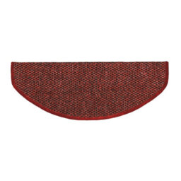 Floordirekt Calcutta Self Adhesive Soft Sisal Stair Tread Mat For Indoor Stairs Semicircular Red 23.5 X 65 Cm - thumbnail 4