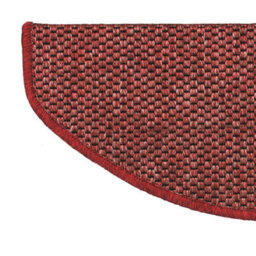 Floordirekt Calcutta Self Adhesive Soft Sisal Stair Tread Mat For Indoor Stairs Semicircular Red 23.5 X 65 Cm - thumbnail 3