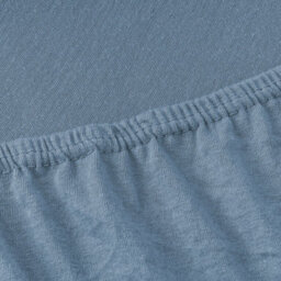 Ameha Jersey Fitted Sheets King Size Extra Deep 30Cm Bed Sheets Anti Allergic Cotton Fitted Washed Blue Bedsheet 150 X 200 Cm - thumbnail 4