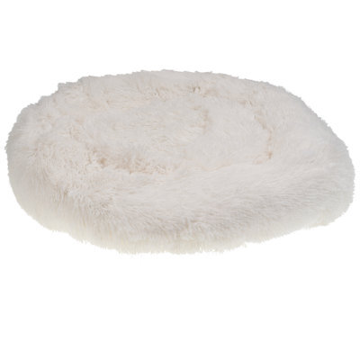 Beliani Pet Bed Kulu Faux Fur Off-White - image 1