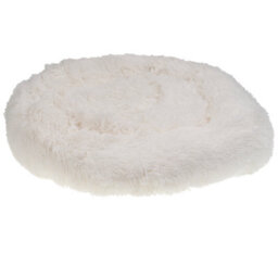 Beliani Pet Bed Kulu Faux Fur Off-White - thumbnail 1