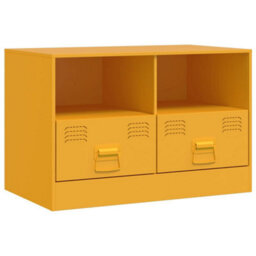 Berkfield Sturdy Tv Cabinet Mustard Yellow 67X39X44 Cm Steel