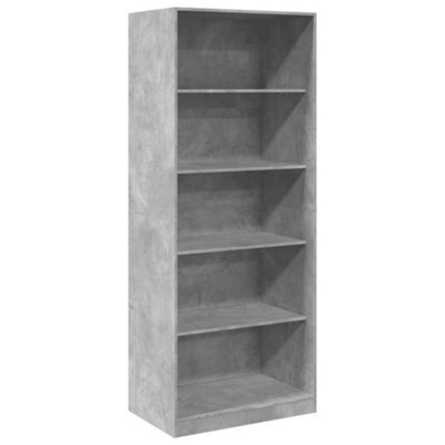 Berkfield Durable Wardrobe Concrete Grey 80X50X200 Cm Engineered Wood