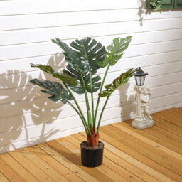 Living And Home 85Cm Artificial Tropical Monstera Tree Faux Plant In Pot - thumbnail 3