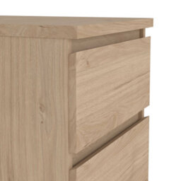 Wyld Haus Budapest Narrow Chest Of Drawers Natural Oak Effect 5 Drawers - thumbnail 6