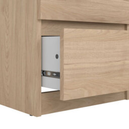 Wyld Haus Budapest Narrow Chest Of Drawers Natural Oak Effect 5 Drawers - thumbnail 7