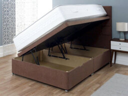 Divan Base Direct Artisan Side Lift Ottoman Storage Divan Bed Base Only 5Ft King - Wool Chestnut - thumbnail 3