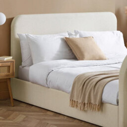 Shelly Cream Fabric Electric Tv Bed Frame - 6Ft Super King Size - thumbnail 6
