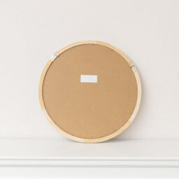 Melody Maison White Washed Wooden Round Wall Mirror - 50Cm X 50Cm - thumbnail 7