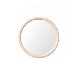 Melody Maison White Washed Wooden Round Wall Mirror - 50Cm X 50Cm - thumbnail 9