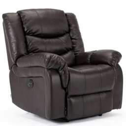 More4Homes Seattle Electric Recliner Bonded Leather 1+2 Seater Sofa Set (Brown) - thumbnail 4