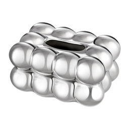 Living And Home Silver Stylish Ceramic Tissue Box For Living Room - thumbnail 3