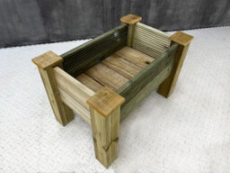 Arbor Garden Solutions Gardenglow Wooden Planter, 2-Tier Smooth Surface (L-125Cm X D-60Cm X H-50Cm) - thumbnail 2