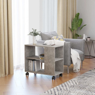 Berkfield Side Table Concrete Grey 70X35X55 Cm Engineered Wood - image 1