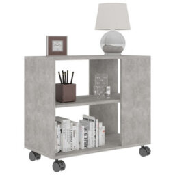 Berkfield Side Table Concrete Grey 70X35X55 Cm Engineered Wood - thumbnail 3
