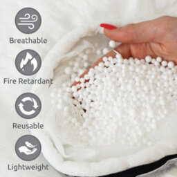rucomfy Beanbags Rucomfy Beanbag Refill - Lightweight Polystyrene Beans For Top-Up - thumbnail 3