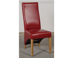 That's Furniture Dakota 127 X 82 Cm Chunky Oak Small Dining Table And 6 Chairs Dining Set With Lola Burgundy Leather Chairs - thumbnail 5