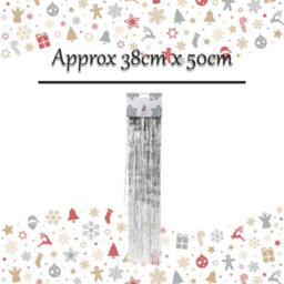 Angel Hair Christmas Decoration X 1 38Cm X 50Cm Silver - thumbnail 2