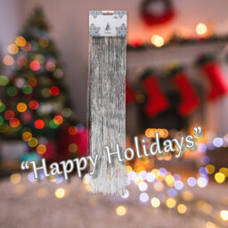 Angel Hair Christmas Decoration X 1 38Cm X 50Cm Silver - thumbnail 4