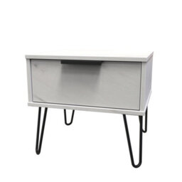 Osaka 1 Drawer Midi Bedside Cabinet In Marble (Ready Assembled) - thumbnail 3
