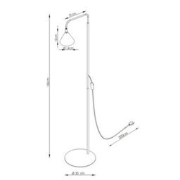 Sollux Lighting Nox Steel Black 1 Lights Modern Floor Lamps - thumbnail 9