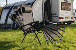 Leisurewize Outdoor, Portable & Camping Folding Sturdy Dream Catcher Relaxer Reclining Chair- Black - thumbnail 2