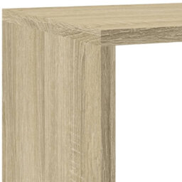 Berkfield Durable Room Divider Bookcase 4-Tier Sonoma Oak 143.5X29X143.5 Cm Engineered Wood - thumbnail 9