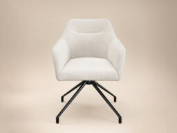 Solace+Co Isla Swivel Dining Chair Set Of 2 Cream - thumbnail 6