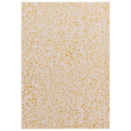 Yellow Dotted Modern Rug Easy To Clean Dining Room-160Cm X 230Cm - thumbnail 1
