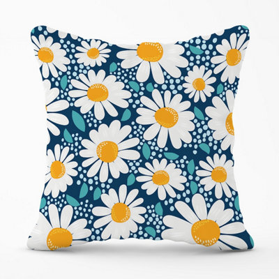 Warren Reed Designer Camomile Flowers Outdoor Cushion 45Cm X 45Cm - image 1