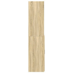 Berkfield Highboard Sonoma Oak 80X42.5X185 Cm Engineered Wood - thumbnail 5