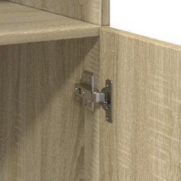 Berkfield Highboard Sonoma Oak 80X42.5X185 Cm Engineered Wood - thumbnail 7