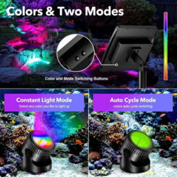 Multicoloured (6 In 1) Solar Powered Pond Lights Rgb Led Submersible Fountain Underwater Lights - thumbnail 5
