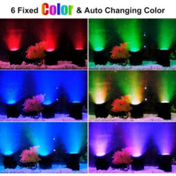 Multicoloured (6 In 1) Solar Powered Pond Lights Rgb Led Submersible Fountain Underwater Lights - thumbnail 6