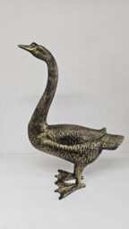 Brass Antique Aluminium Goose Garden Ornament Large Decorative Metal Bird Statue 69Cm Single - thumbnail 8