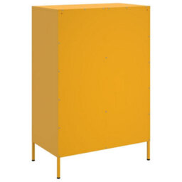 Berkfield Highboard Mustard Yellow 68X39X101.5 Cm Steel - thumbnail 8