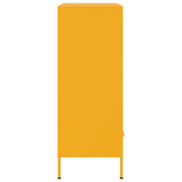 Berkfield Highboard Mustard Yellow 68X39X101.5 Cm Steel - thumbnail 7