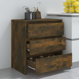 Berkfield Sideboard Smoked Oak 70X41X75 Cm Engineered Wood - thumbnail 8