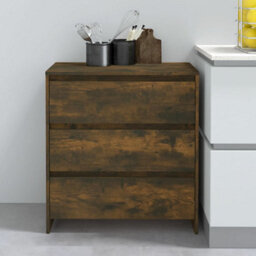 Berkfield Sideboard Smoked Oak 70X41X75 Cm Engineered Wood - thumbnail 1