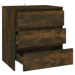 Berkfield Sideboard Smoked Oak 70X41X75 Cm Engineered Wood - thumbnail 5