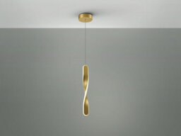 Luminosa Lighting Luminosa Twist Integrated Led Pendant Ceiling Light Brushed Gold 3000K - Uk Stock - thumbnail 4