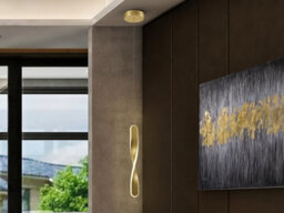 Luminosa Lighting Luminosa Twist Integrated Led Pendant Ceiling Light Brushed Gold 3000K - Uk Stock
