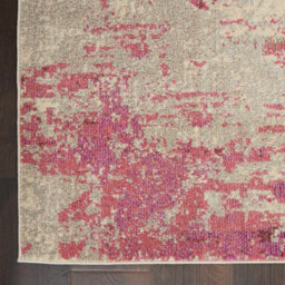 Ivory Pink Abstract Graphics Modern Easy To Clean Rug For Living Room Bedroom And Dining Room-160Cm (Circle) - thumbnail 6