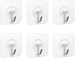 6-Piece Black Metal Wall Hooks, Coat Rack For Clothes, Hats, Bags, And Keys For Bedroom, Bathroom, Kitchen, Living Room, Hallway - thumbnail 1