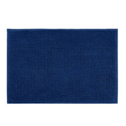 Aspire Homeware Quick Dry Chenille Bathmat Soft Water Absorbent Shower Mat Non-Slip Floor Mat, Navy (L)60Cm X (W)40Cm - thumbnail 1