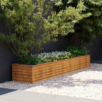 Walplus Garden Raised Bed 291X50X36 Cm Corten Steel - image 1