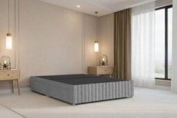 "Nexus Verona Plush Divan, Silver, 54"" Hb + 12"" Fb, 2 Drawers Left, Open Coil Mattress, Small Single" - thumbnail 7